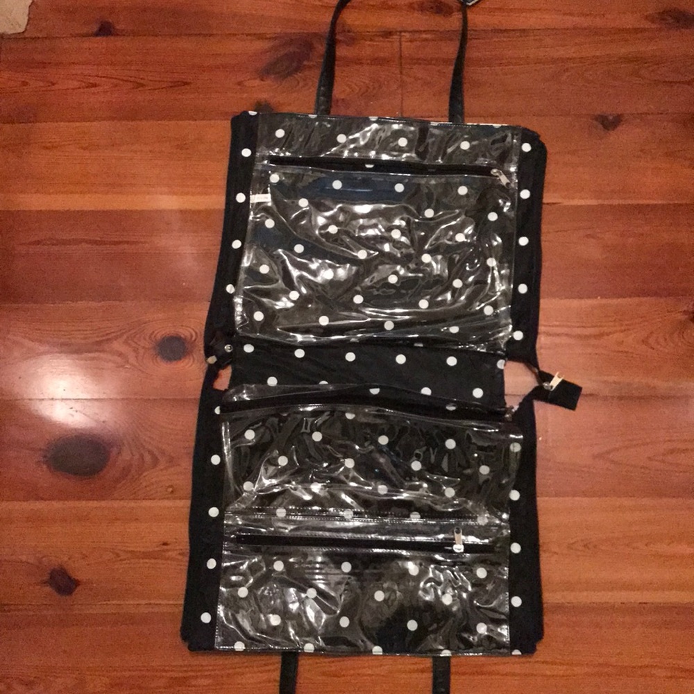 Zip up makeup or jewelry organizer bag
